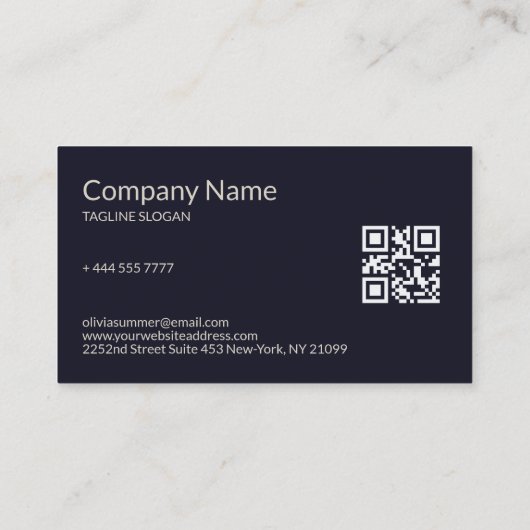 ジオメトリックゴールデンイラストレーション 名刺 (裏面)