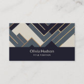 ジオメトリックゴールデンイラストレーション 名刺 (正面)