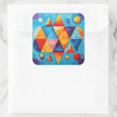 ジオメトリックシンボル抽象芸術#09 スクエアシール (バッグ)