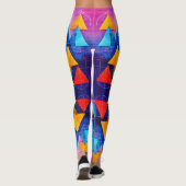 ジオメトリックシンボル抽象芸術#10 レギンス (裏面)