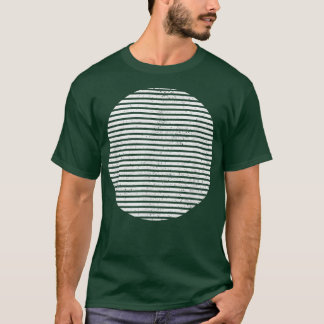 ジオメトリックスライス円シェイプラインジオメトリArt D Tシャツ