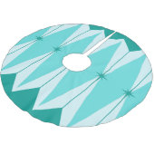 ジオメトリックダイヤモンドとスターバストツリースカート ブラッシュドポリエステルツリースカート (アングル)