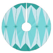 ジオメトリックダイヤモンドとスターバストツリースカート ブラッシュドポリエステルツリースカート (正面)