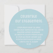 ジオメトリックダイヤモンドラウンドカード 招待状 (裏面)