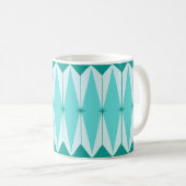 ジオメトリックダイヤモンド&スターバストマグ コーヒーマグカップ (正面右)