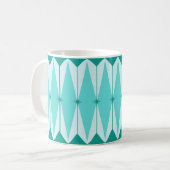 ジオメトリックダイヤモンド&スターバストマグ コーヒーマグカップ (正面左)