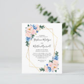 ジオメトリックダスティブルー赤面ピンクバジェット結婚ズ (スタンド正面)