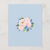 ジオメトリックダスティブルー赤面ピンクバジェット結婚ズ (裏面)