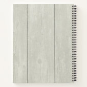 ジオメトリックディアヘッド、フローラクラウンカスタム付き ノートブック (裏面)