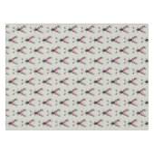 ジオメトリックディアヘッド（花と十字矢印あり） テーブルクロス (正面(横))