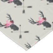ジオメトリックディアヘッド（花と十字矢印あり） テーブルクロス (アングル)