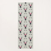 ジオメトリックディアヘッド（花と十字矢印あり） ヨガマット (裏面)