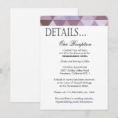 ジオメトリックトライアングル 受付詳細 | ペリウィンクル エンクロージャーカード (正面/裏面)