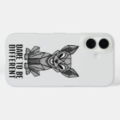 ジオメトリックドッグフォンケース Case-Mate iPhoneケース (裏面 (横))