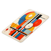 ジオメトリックバウハウスミニマル抽象芸術アート マグネット (左側)