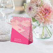 ジオメトリックバラ赤い結婚式の引き出物ボックス フェイバーボックス