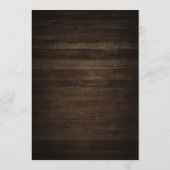 ジオメトリックフレーム付き rustic Wood 誕生日メニュー メニュー (裏面)