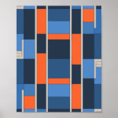 ジオメトリックブはっきりしたロック ポスター (正面)