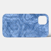 ジオメトリックブルー大理石 Case-Mate iPhoneケース (裏面 (横))