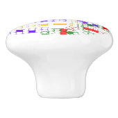 ジオメトリックブロック（赤、黄、青） セラミックノブ (側面)