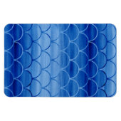 ジオメトリックプロイセンの青い水色ファンの形状 マグネット (横)