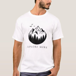 ジオメトリックマウンテンを探検しよう Tシャツ