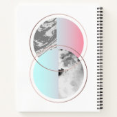 ジオメトリックマーブルスカンジデザイン ノートブック (裏面)