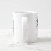 ジオメトリックマーブルスカンディデザイン ジャンボコーヒーマグカップ (裏面)