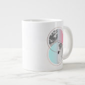 ジオメトリックマーブルスカンディデザイン ジャンボコーヒーマグカップ (正面右)