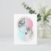 ジオメトリックマーブルススカンジイデザイン ポストカード (スタンド正面)