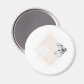 ジオメトリックマーブルデザイン マグネット (正面/裏面)