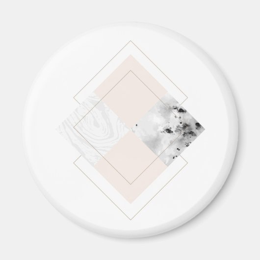 ジオメトリックマーブルデザイン マグネット (正面)