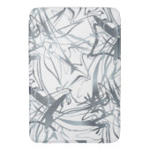 ジオメトリックミニマル抽象芸術モダンシェイプデザイン バスマット (正面縦)