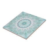 ジオメトリックミントアクアシースターバスルームタイル タイル (側面)