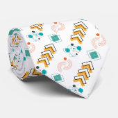 ジオメトリックメドレー男性へタイはっきりした- & モダンPatte ネクタイ (ロール)