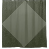 ジオメトリックモスグリーンダイヤモンドシャワーカーテン シャワーカーテン (正面)