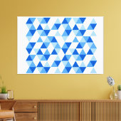 ジオメトリックモダン抽象芸術三角形II キャンバスプリント (インサイチュ (リビング))