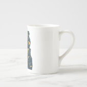 ジオメトリックライオンパパと最高のパパ ボーンチャイナマグカップ (右)