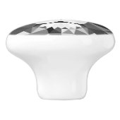ジオメトリックライオン白黒 セラミックノブ (側面)