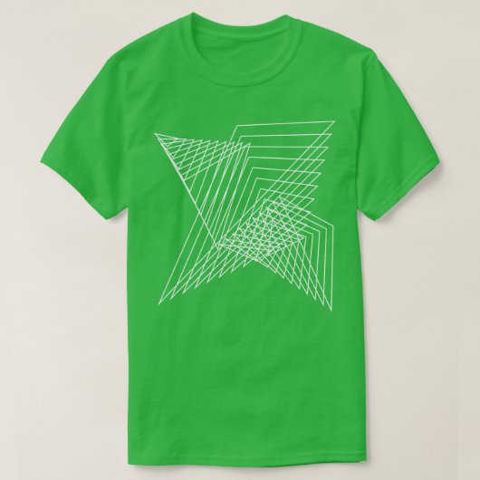 ジオメトリックラインデザイン5 Tシャツ (デザイン正面)