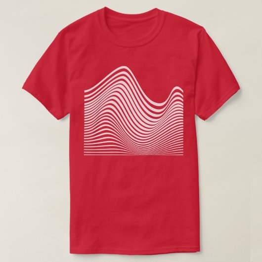 ジオメトリックラインデザイン Tシャツ (デザイン正面)