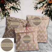 ジオメトリックラインブルーカスタム文字のパッケージラベル ラウンドシール