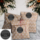 ジオメトリックラインブルーカスタム文字のパッケージラベル ラウンドシール