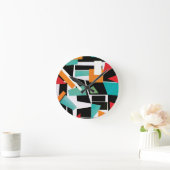 ジオメトリック丸時計 ラウンド壁時計 (ホーム)