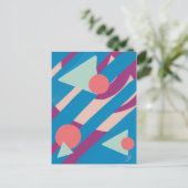 ジオメトリック油シェイプヴィンテージパレット ポストカード (スタンド正面)