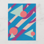 ジオメトリック油シェイプヴィンテージパレット ポストカード (正面)