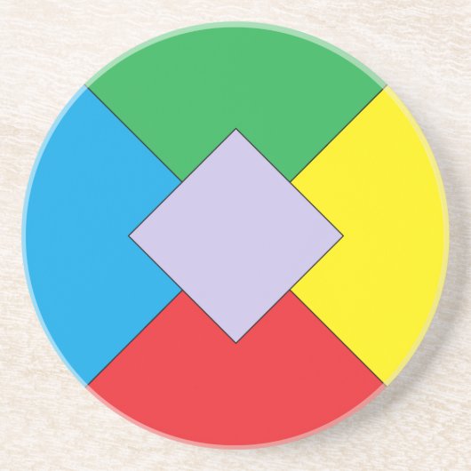 ジオメトリック要素コースター コースター (正面)