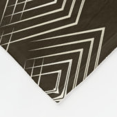 ジオメトリック要素、ヴィンテージシームレスオーナメント。 フリースブランケット (角)