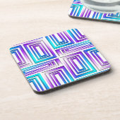 ジオメトリック長方形コースターセット コースター (左側)