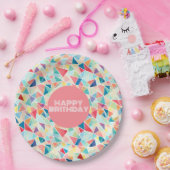 ジオメトリック2Kパターンペアのビーチサンダル ペーパープレート (パーティー)